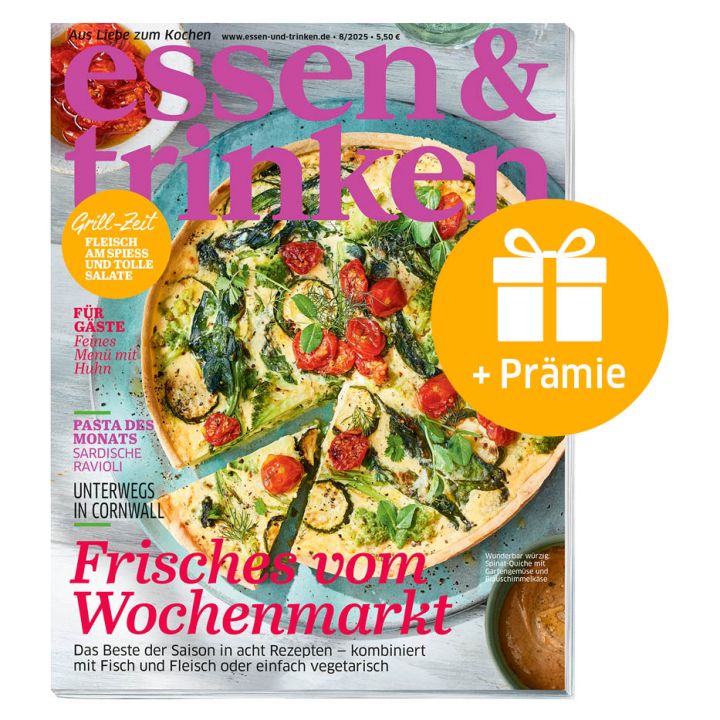 essen & trinken Geschenk-Abo mit Pr&auml;mie (Abbildung Cover mit Geschenk-Symbol)